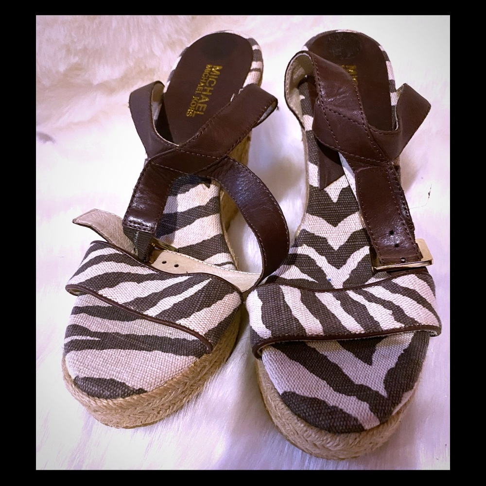 Michael by Michael kors espadrille wedges sz 9.5m